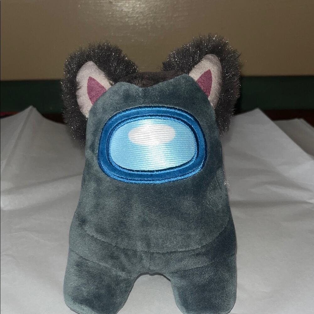 Official Among Us Halloween Plush Gift - Black Wolf 8”